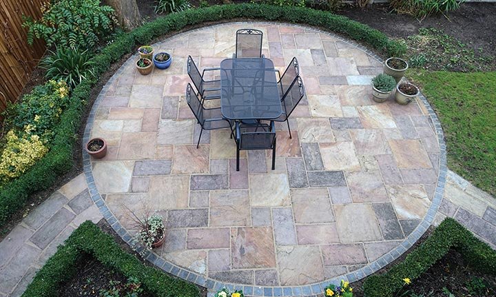 Elegant paver patio designed and installed by K-Ler Landworks in Chino Valley, AZ