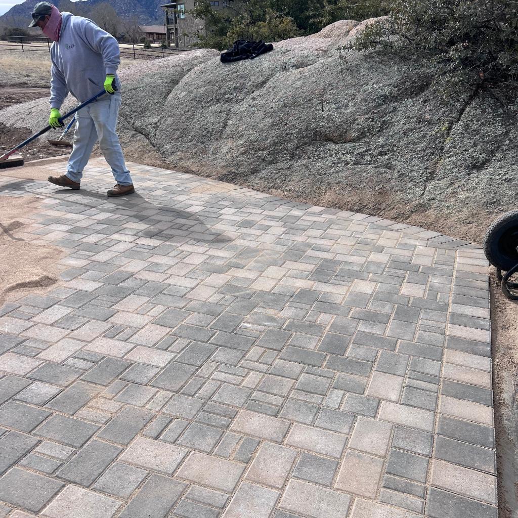 Professionally done paver patio installation in Clarkdale, AZ